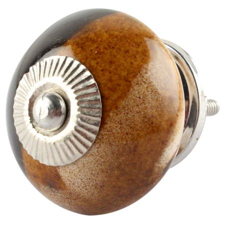 Brown And Black Ceramic Cabinet Knob Online